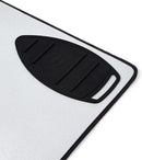 Encasa XO Ironing Mat/Pad - Metallic Silver (Large 48"x28") with 5mm Foam Padding & Silicone Iron Rest for Steam Pressing on Tabletop or Bed - Heat Reflective, Portable, Quilting by CozyNest Decor