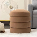 Furniliving Modern Round Ottoman, Soft Bedroom Ottoman Footstool Round Ottomans Stool for Living Room, Makeup Room, Coffee, Velvet by CozyNest Decor