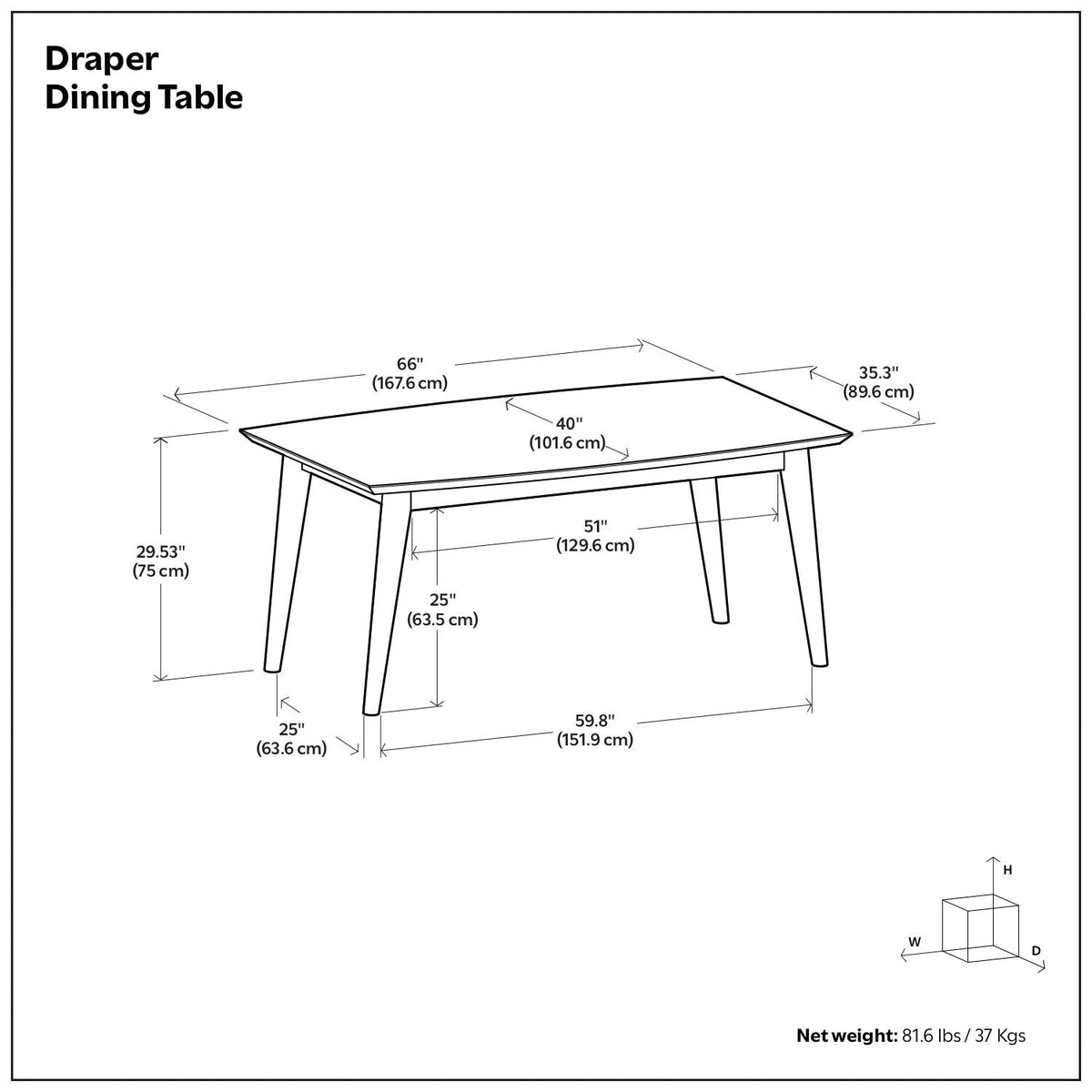 Draper - Dining Table, Rectangular Top, photo 13 of 27