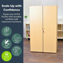 Angeles Value Line Teacher's Storage Cabinet, Classroom Shelves and Daycare Furniture, Lockable Storage Cabinet, 36" L x 19" W x 63" H by TinyTreasures Baby Boutique