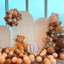 130pcs Coffee Brown Balloons Different Sizes 18" 12" 10" 5" Tan Latex Balloon Garland Arch Kit for Birthday Baby Shower Graduation Wedding Gender Reveal Anniversary Party Decorations by CozyNest Decor