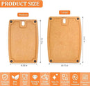 cutting boards for kitchen dishwasher - 2PC cutting board set double-sided with Non-Slip Feet and Juice Groove Composite chopping board for kitchen knife Friendly Cut Meat, Fruit,Vegetable by CozyNest Decor