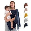 Momcozy Nursing Cover for Breastfeeding, Breathable Soft Privacy Poncho, Multi-Use Stroller Cover, Baby Blanket, and Stylish Scarf, Portable, Includes Laundry Bag by TinyTreasures Baby Boutique