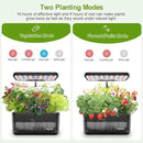 Indoor Herb Garden Kit, Hydroponic Growing System with LED Grow Light Quiet Water Pump for Home Kitchen Office Healthy Fresh Herbs Vegetables, Gift Ideas for Women Men