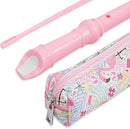 Recorder Instrument for Beginner Adults,8-Hole Soprano Descant Recorder Music Flute with Cleaning Rod & Case Bag For Home Entertainment(2-Pink Flamingo2) by TinyTreasures Baby Boutique