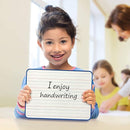 SCRIBBLEDO Magnetic Dry Erase Board, Double Sided 9" x 12" Small White Board, Ruled - Blank Blue Framed Mini Dry Erase Board, Portable Whiteboard for Kids, Great for School, Home & Remote Learning by TinyTreasures Baby Boutique