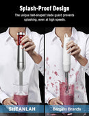 Powerful Immersion Blender handheld, 2025 New Update Hand Blender, Scratch-Resistant Corded Hand Mixer with Heavy-Duty Copper Brushless Motor and Gift Box Red by TinyTreasures Baby Boutique