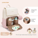 LOVEVOOK Diaper Bag Backpack, Baby Travel Bags for Boys & Girl, Toddler Waterproof Diaper Bag w/Changing Pad, Stroller Straps, Pacifier Case, Newborn Essentials Must Haves Mom by TinyTreasures Baby Boutique