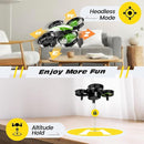 Holy Stone Mini Drone for Kids and Beginners, Indoor Outdoor Quadcopter Plane for Boys Girls with Auto Hover, 3D Flips, 3 Batteries, Headless Mode, Great Gift Toy for Boys and Girls, HS210 Green by TinyTreasures Baby Boutique