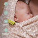 Boba Baby Wrap Carrier – Original Baby Sling Carrier for Newborns (7–35 lbs), Soft, Secure, Hands-Free & Ergonomic, Ideal for Comfortable Bonding, New Parents (Sand Leopard) by TinyTreasures Baby Boutique