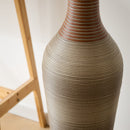 Tall Vase - Brown Decorative Floor Vase, Classic Neat Floor Vase Tall Freestanding Flower Holder, Artificial Rattan Vase, Floor Vase, Flower Holder For Home Decor - Gray by HouseOfZazla
