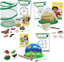 Insect Lore Bug Camp Bundle - Butterfly Kit with 5 Live Caterpillars, Ladybug Land with 1 Tube Live Larvae, Ant Mountain with 1 Tube Live Western Harvester Ants - Bonus Life Cycle Figurines & More by TinyTreasures Baby Boutique