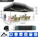 COBIZI 10x20 Canopy with Sidewalls, Heavy duty Party Tent Pop up carpas para fiestas, Tents for Parties, wedding, Outdoor Ez up Foldable Portable Canopy Tent with Wheeled Bag, Black(Windproof Upgrade) by GreenHaven Gardens