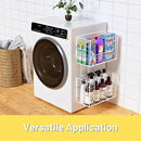 Magnetic Shelf for Fridge, Fruit Potato & Onion Storage Bins, Pantry Organizers & Storage, Large Container Magnetic Basket for Refrigerator, Kitchen Counter,Cabinet Magnetic Fridge Organizer White (2) by CozyNest Decor