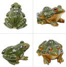 Miniature Frog Figurine, Fish Tank Decoration for Miniature Fairy Garden and Terrarium Statue(4 pcs) by GreenHaven Gardens