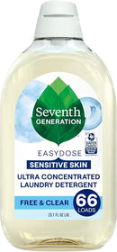 Seventh Generation EasyDose Laundry Detergent, Ultra Concentrated: 66 Loads, Free & Clear Designed for Sensitive Skin, 23.1 Fl Oz by CozyNest Decor