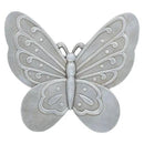 NAT & Jules Animal Character Shaped Dimensional Indoor Outdoor 11 inch Cast Resin Decorative Garden Stepping Stone, Patio, Walkway Sculpture Yard Art, Stone Grey Butterfly by CozyNest Decor