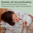 Microlife Digital Basal Thermometer 1/100th Accurate, Fertility Prediction and Ovulation Tracking, Oral or Vaginal BBT, (60-Second Reading), by TinyTreasures Baby Boutique
