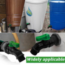 Plastics Rain Barrel Spigot Kit, High Flow Valve Core Water Tank Faucet+PVC Bulkhead Fitting,3/4 NPT to 3/4 GHT Rain Barrel Spigot for Plastic Bucket rainwater Drum Container Downspout Collector in by GreenHaven Gardens