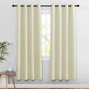 NICETOWN Room Darkening Beige Curtains for Doorway 78" L, Grommet Light Blocking Window Treatments Blackout Privacy Drapes for Living Room/Kids Room, 2 Panels, W52 x L78 by TinyTreasures Baby Boutique