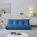 Luxury Sofa Couch Chair, Lazy Floor Seating, Fireside Bean Bag Chair, Ergonomic Tatami Sofa Lounger for Living Room, Bedroom, Office, 3 Seat, Blue by CozyNest Decor