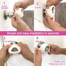 Enjoy Cover - 2 Pack Silicone Door knob Grips Maximum Grip Nonslip Arthritis & Senior Living Aids Grippy Easy Open Fits All Door Knob Universal Size Decorative (Black) by TinyTreasures Baby Boutique