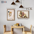 VCK 14x22 Picture Frame 3 Pack - Brown Walnut, Natural Textured Solid Wood Frame, Wall Gallery Frame by CozyNest Decor
