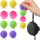 Magnetic Silicone Fidget Balls 8-Pack – Silent, Stress Relief Toys for Adults & Teens (14+) with 4 Textures, Focus & Anxiety Relief, Ideal for Desk & Travel – Soft, Tactile & Relaxing Fidget Toys by TinyTreasures Baby Boutique