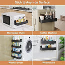 Magnetic Spice Rack for Refrigerator, Kitchen Organizer and Storage Shelf, Black (6 Pack)… by CozyNest Decor