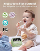 HEYVALUE Nasal Aspirator for Baby, Hospital Grade Nose Sucker with 9 Levels Suction, Night Light and Nursery Rhyme Soothing, Electric Nose Suction for Baby with Food-Grade Silicone Tips Green by TinyTreasures Baby Boutique