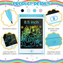 Tinlade 12 Pack LCD Writing Drawing Tablets 8.5 Inch Bulk Colorful Doodle Board Erasable Electronic Painting Drawing Pads Learning Toy Gifts for Kids Boys Girls(Pink, Blue, White, Black) by TinyTreasures Baby Boutique