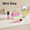 YLL Mini Karaoke Machine for Kids Adults, Portable Bluetooth Speaker with 2 Wireless Microphones, Most Popular Toys Birthday Gifts for Girls 4, 5, 6, 7, 8, 9, 10, 11, 12+ Years Old Toddler Teens（Rose） by TinyTreasures Baby Boutique