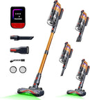 Cordless Vacuum Cleaner for Home, Upgraded 60Kpa Powerful Suction Pet Hair Vacuum with 70min Runtime, Green LED Light for Hardwood Floors & Carpet, Self-Standing Rechargeable Stick Vacuum by CozyNest Decor