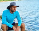 Men's Shapeable Wide Brim Hat - UPF 50 Sun Protection - Maximum Coverage on Your Next Adventure - Sun Fearless Leo Hat by GreenHaven Gardens