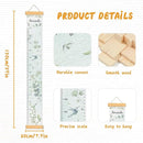 Personalized Name Growth Chart for Wall, Eucalyptus Leaves Canvas Height Chart for Kids Baby Child Toddler Boys Girls, Canvas&Wood Growth Chart for Wall Room Nursery Decor,Easy Care by TinyTreasures Baby Boutique