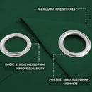 Easy-Going Blackout Curtains for Bedroom, Solid Thermal Insulated Grommet and Noise Reduction Window Drapes, Room Darkening Curtains for Living Room, 2 Panels (52x63 in,Dark Green) by CozyNest Decor