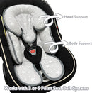 Infant Car Seat Insert, 2 in 1 Reversible Baby Car Seat Head & Body Support Cushion Pillow for Newborn,Soft Newborn Carseat Head Support Pad for Carseats, Strollers, Swings, Bouncers by TinyTreasures Baby Boutique