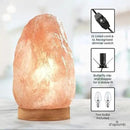 d'aplomb 100% Authentic Natural Himalayan Salt Lamp;Large Hand Carved Natural Chunk Pink Crystal Rock Salt from Himalayan Mountains; Dimmer Cord; 12 lbs by CozyNest Decor