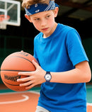 Kids Analog Watch Boys Girls, 30M Waterproof, Sports Watch for Boys, Easy to Read Children's Thin Dial Wrist Watches with Soft Band, for Ages 5-15 Kids Great Birthday Gifts Christmas Day by TinyTreasures Baby Boutique