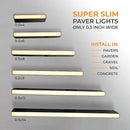 LUMENGY Paver Light Slim 0.5x12 Inch (0.55 x 11.8) Glare-Free Steel Lighting for Pavers, Brick, Walls, Driveways, Walkways & Pathways, 2700K Warm White, Waterproof, Drive-Over, Weird 12V AC/DC by CozyNest Decor