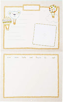C.R. Gibson Animals 'Hello World' Baby Calendar Baby First Year Tracker, 11'' W x 18'' H by TinyTreasures Baby Boutique