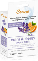 HealthSmart 500ML Essential Oil Diffuser, Humidifier and Aromatherapy Diffuser Bundle with Crane Lavender Orange Universal Vapor Pads, 12 Count by TinyTreasures Baby Boutique