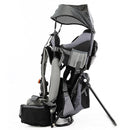 ClevrPlus Canyonero Camping Baby Backpack Hiking Kid Toddler Child Carrier with Stand and Sun Shade Visor, Black by TinyTreasures Baby Boutique