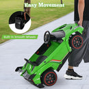 Costzon Ride on Car, Lamborghini Licensed 12V Battery Powered 4WD Sports Car with Remote Control, 3 Speeds, Hydraulic Doors, LED Lights, Towing Wheel, Horn, Music, Electric Vehicle for Kids Aged 3-8 by TinyTreasures Baby Boutique
