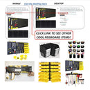 WallPeg Made in USA Pegboard Panels Garage Organization - Wall Storage Kit (PB-2 B) (2) ea - 24" x 16" Peg Board Tool Organizer Panel Set - Garage Organizer Kit by GreenHaven Gardens