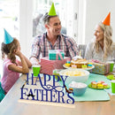 COCHIE Metal Happy Father's Day Sign, Fathers Day Decorations for Home, Shelf, Mantel, Indoor, Table Top Party Decoration, Fathers Day Gift for Dad from Daughter Son (Father's Day) by CozyNest Decor