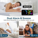 Netzu Loud Alarm Clock for Heavy Sleepers, RGB Alarm Clocks for Bedrooms Seniors Kids, Plug in Digital Clock with 5 Dimmers, 2 Alarms, 4 Volumes and Snooze by TinyTreasures Baby Boutique