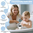 Baby Bath Seat-for Babies 6 Months & up, Water Temperature Display+Soft Cushion, Non-Slip Toddler Bath Seat for Baby, Sit Up Bath Seat for Baby, Grey by TinyTreasures Baby Boutique