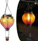 Hot Air Balloon Solar Lantern with Flickering Flame Hanging Solar Lights Outdoor Waterproof Lanterns for Garden Patio Yard Party Decoration by GreenHaven Gardens