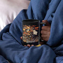 Personalized Lion Lover Cup with Vibrant Floral, Custom Name Coffee Mug 11oz or 15oz, Custom Nature Inspired Ceramic Cup, Artistic Lion Black Coffee Mug, Gifts for Women, Men by CozyNest Decor